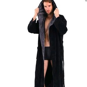 Men's Hooded Long/Full Length Bathrobe